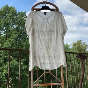 White Guaze Torrid Tunic